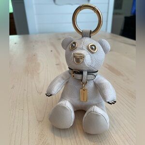 Coach Cream Bear Bag Charm